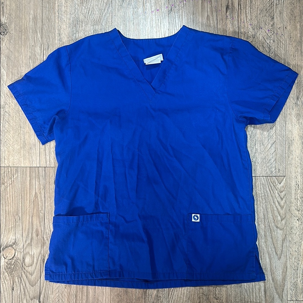 Vibrant Blue Short Sleeve Scrub T-Shirt